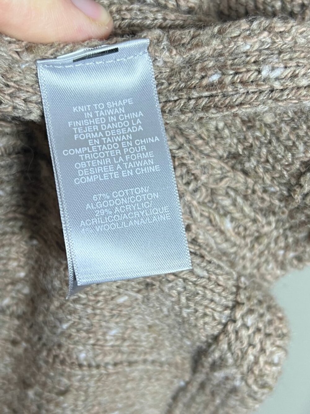 Liz Claiborne Cardigan‎ Sweater Brown Cottagecore Large - Picture 5 of 6